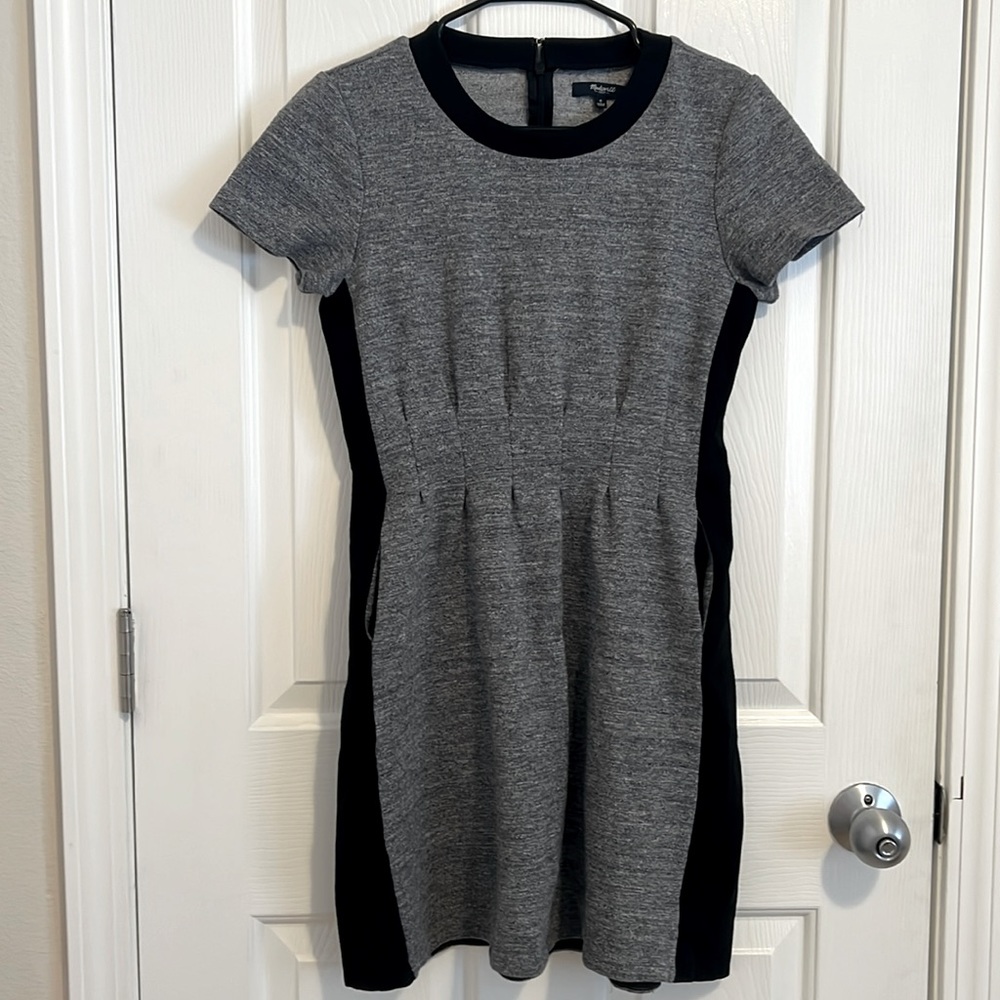 Madewell Parkline Colorblock Gray Dress size 6